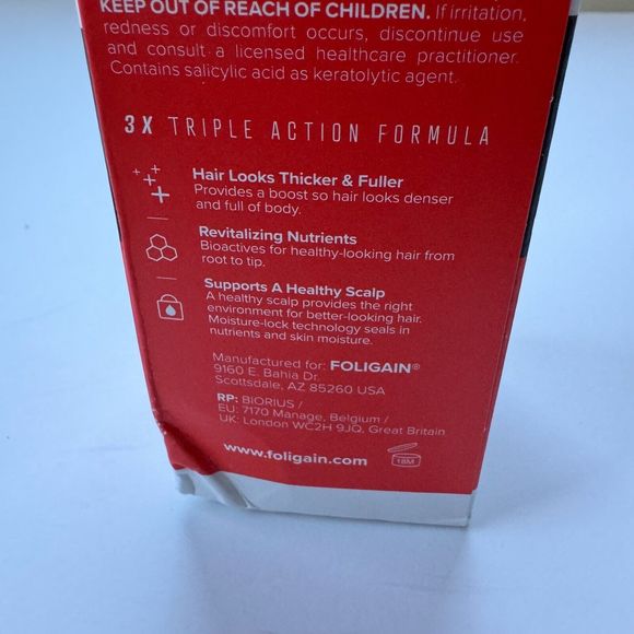 Foligain Triple Action Shampoo For Thinning Hair, Men S Volumizing Shampoo - Picture 9 of 11